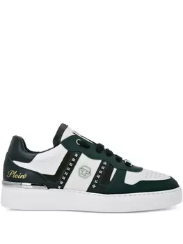 Philipp Plein кроссовки с логотипом, зеленый