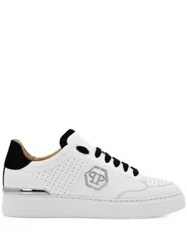 Philipp Plein кроссовки с монограммой, белый