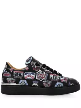 Philipp Plein кроссовки с принтом Deer, черный