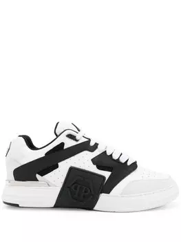 Philipp Plein кроссовки с тисненым логотипом, белый