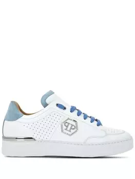 Philipp Plein кроссовки с вставками и логотипом Hexagon, белый
