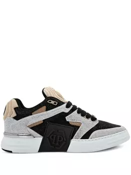 Philipp Plein кроссовки Strass с кристаллами, черный