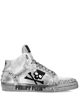 Philipp Plein кроссовки Studs Retrokickz TM, белый