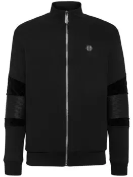 Philipp Plein куртка из джерси с логотипом, черный