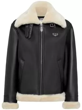 Philipp Plein куртка из шерпы, черный