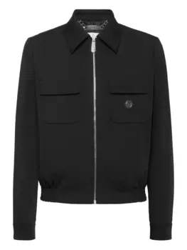 Philipp Plein куртка с логотипом, черный