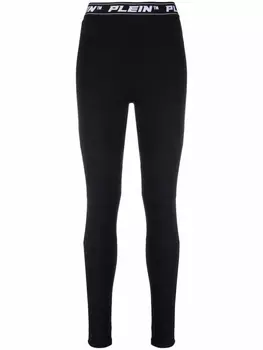 Philipp Plein легинсы с логотипом, черный