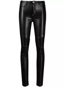 Philipp Plein легинсы с завышенной талией, черный