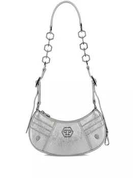 Philipp Plein мини-сумка на плечо, серебристый