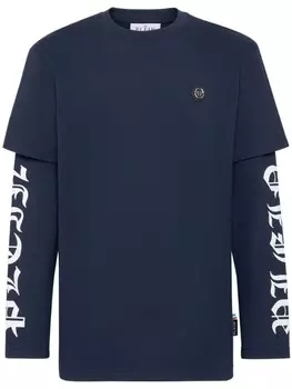 Philipp Plein многослойная футболка, синий