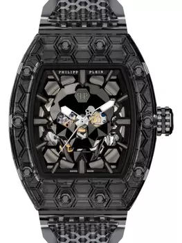 Philipp Plein наручные часы Crypto King CRY$TAL GHOST 55 мм, черный