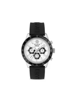 Philipp Plein наручные часы Pleinmeter Chronograph 44 мм, белый