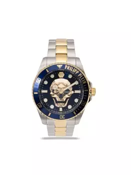 Philipp Plein наручные часы The $kull Diver 44 мм, синий