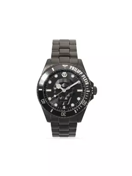 Philipp Plein наручные часы The $kull Diver 44 мм, черный