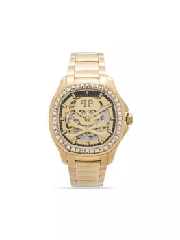 Philipp Plein наручные часы The Skeleton Spectre 42 мм, золотистый