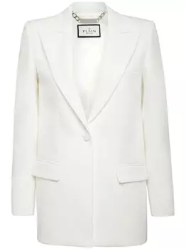 Philipp Plein однобортный блейзер Cady, белый