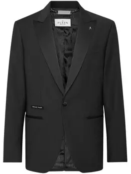 Philipp Plein однобортный блейзер, черный
