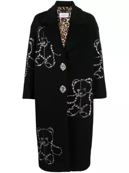 Philipp Plein пальто оверсайз Castoni Teddy Bear, черный