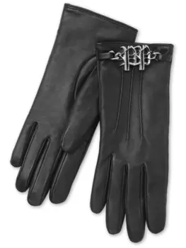 Philipp Plein перчатки с логотипом, черный