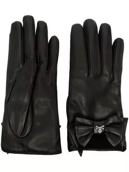 Philipp Plein перчатки Skull & Bones, черный