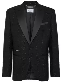 Philipp Plein пиджак Duke с блестками, черный