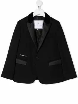 Philipp Plein пиджак с логотипом, черный