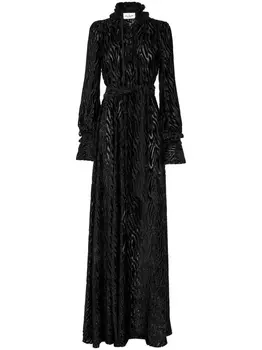 Philipp Plein платье Chiffon Gipsy с эффектом деворе, черный