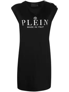 Philipp Plein платье-футболка Iconic Plein, черный