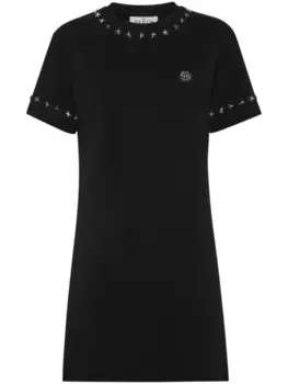 Philipp Plein платье-футболка Sexy Pure Stars, черный