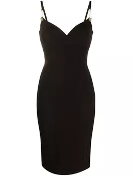 Philipp Plein платье миди Cut, черный