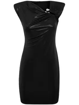 Philipp Plein платье мини с кристаллами, черный