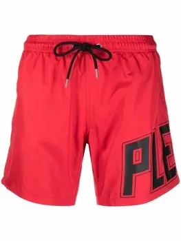 Philipp Plein плавки-шорты с логотипом, красный