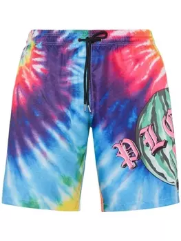 Philipp Plein плавки-шорты Tutti Frutti, синий