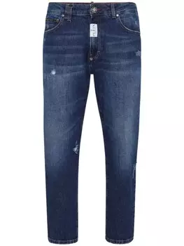 Philipp Plein прямые джинсы Detroit Fit средней посадки, синий