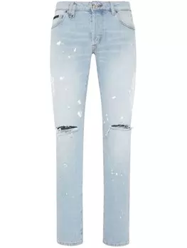 Philipp Plein прямые джинсы, синий