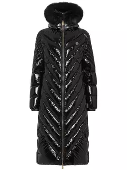 Philipp Plein пуховик с капюшоном, черный