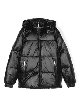 Philipp Plein пуховик с логотипом, черный