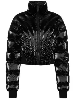 Philipp Plein пуховик с логотипом, черный