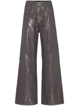 Philipp Plein расклешенные джинсы, серебряный