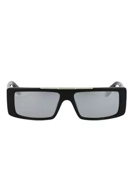 Philipp Plein rectangle-frame солнцезащитные очки, черный