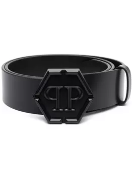 Philipp Plein ремень Hexagon, черный