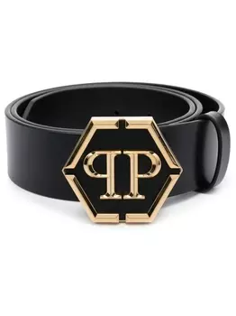 Philipp Plein ремень Hexagon, черный