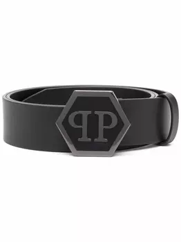 Philipp Plein ремень с логотипом, черный