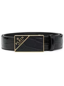 Philipp Plein ремень с пряжкой Hexagon, черный