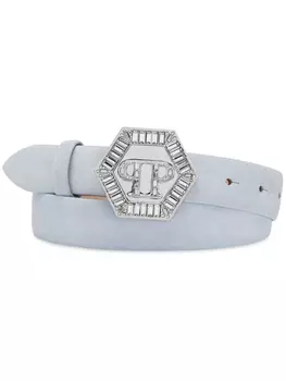 Philipp Plein ремень с пряжкой Hexagon, синий