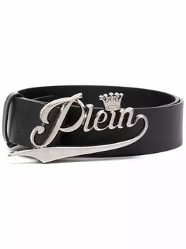 Philipp Plein ремень с пряжкой-логотипом, черный