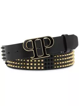 Philipp Plein ремень с заклепками, черный