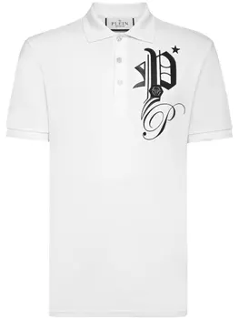 Philipp Plein рубашка поло Gothic Plein, белый