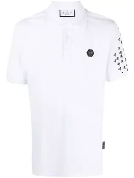 Philipp Plein рубашка поло Skull and Bones, белый
