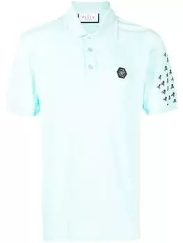 Philipp Plein рубашка поло Skull and Bones, синий